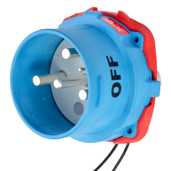 31-98243-K04-262 - DR150 INLET POLY BLUE SIZE 5 TYPE 4X 3P+G 150A 480 VAC 60 Hz +2 AUX